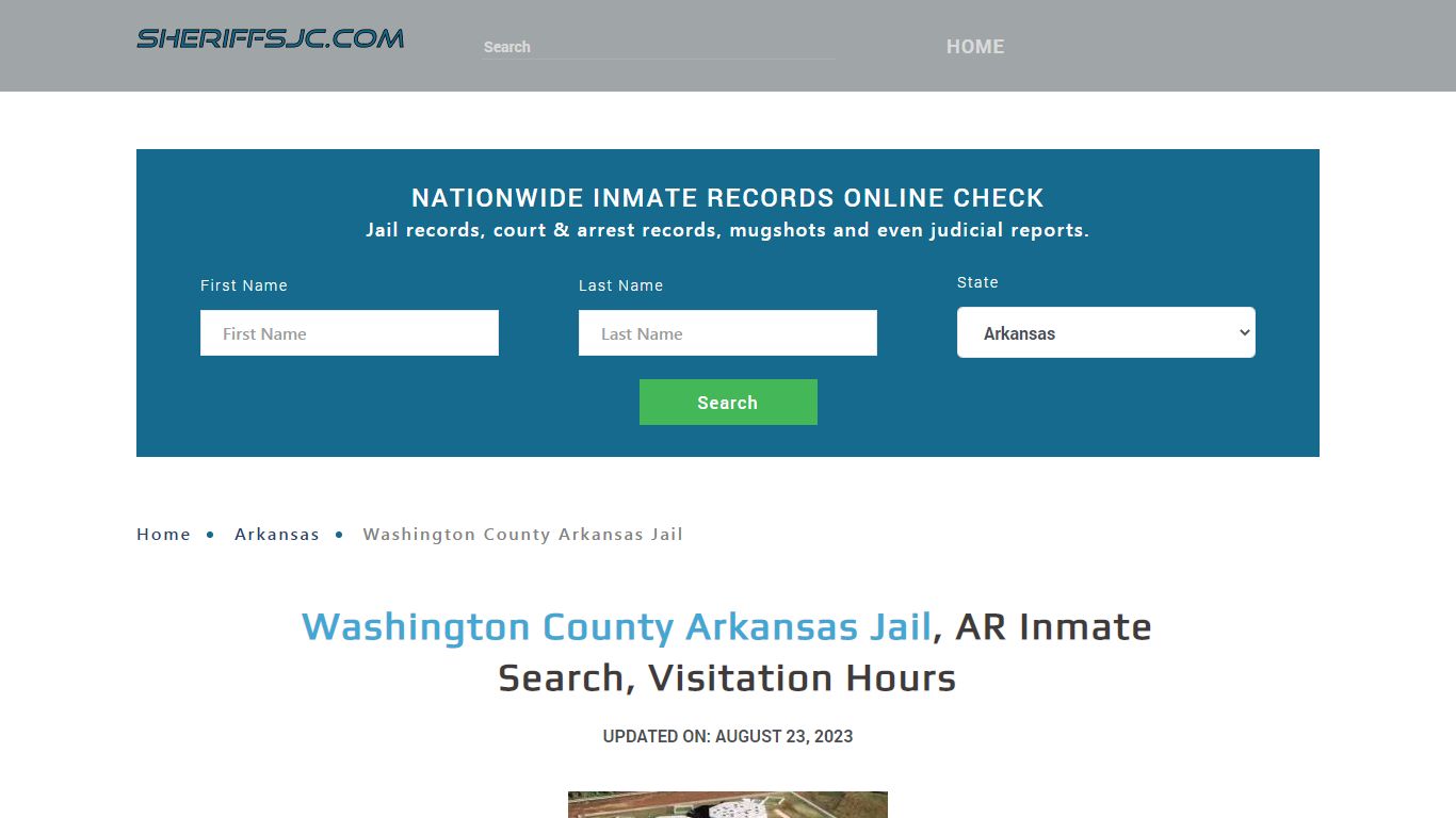 Washington County Arkansas Jail, AR Inmate Search, Visitation Hours